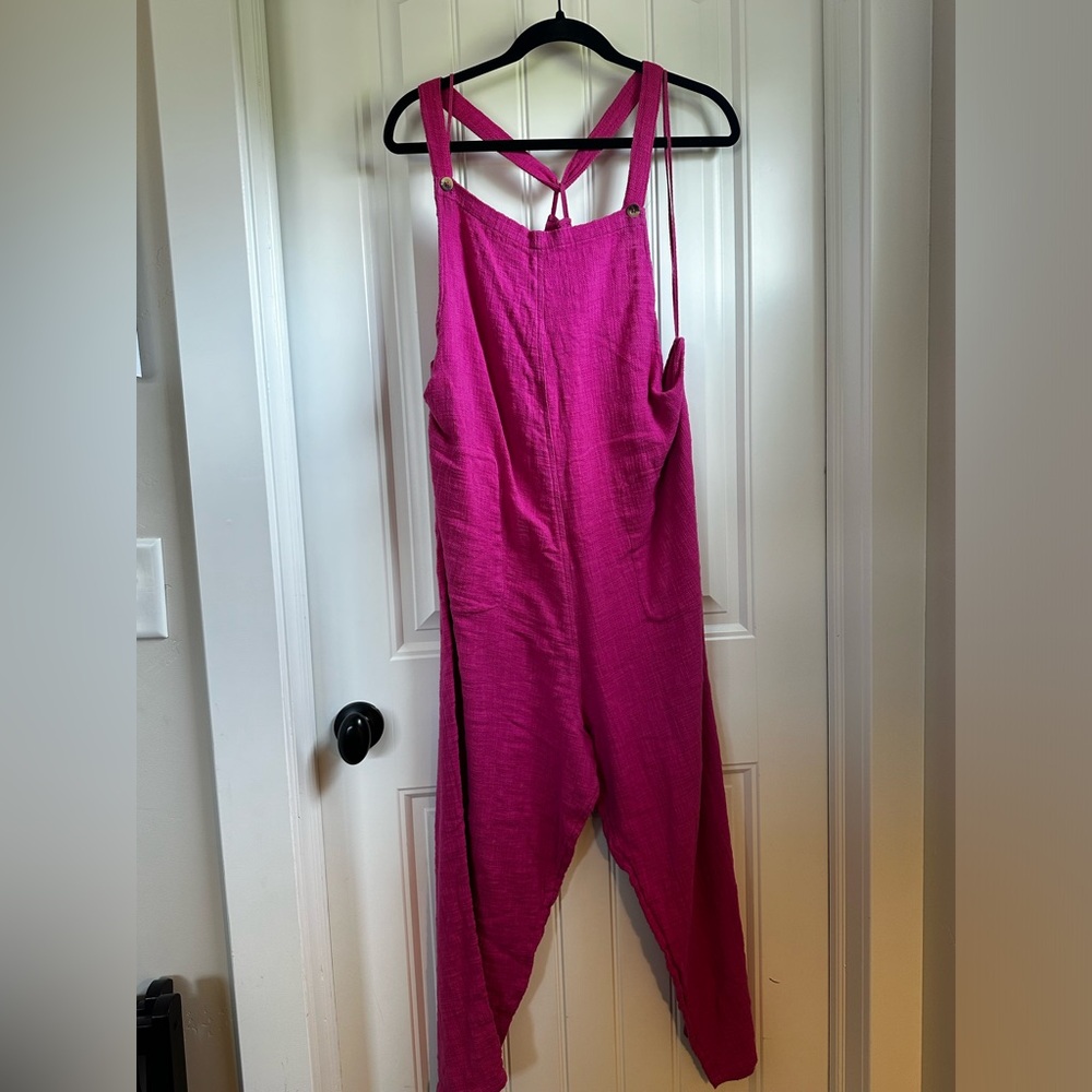 Worn once Free People Linen romper